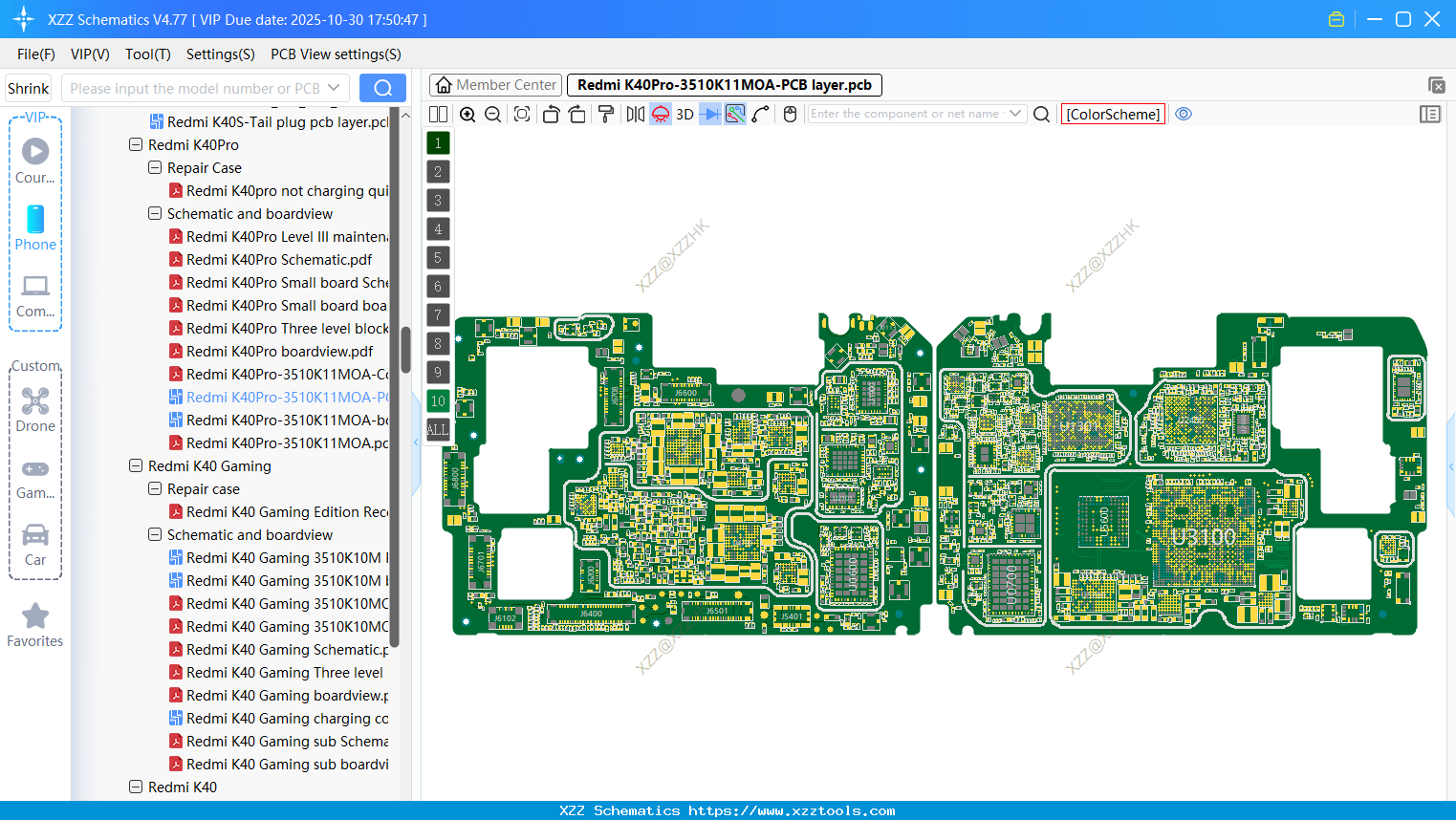 Xiaomi Redmi K40Pro-3510K11MOA-PCB Layer